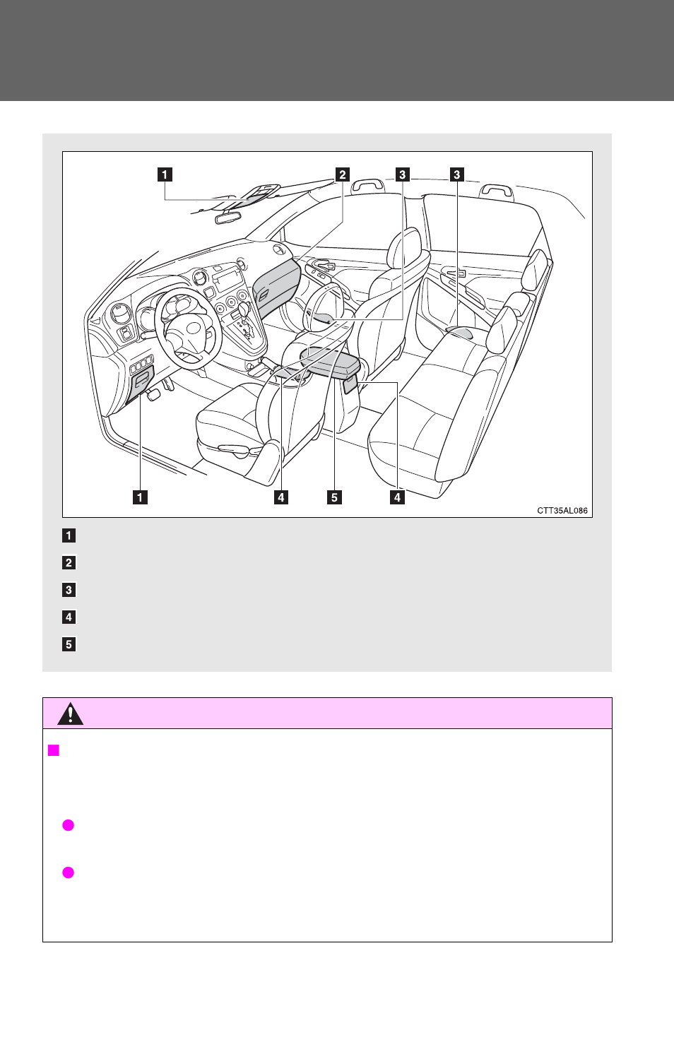 Sec_03_06, List of storage features | TOYOTA 2012 Matrix User Manual | Page 282 / 481