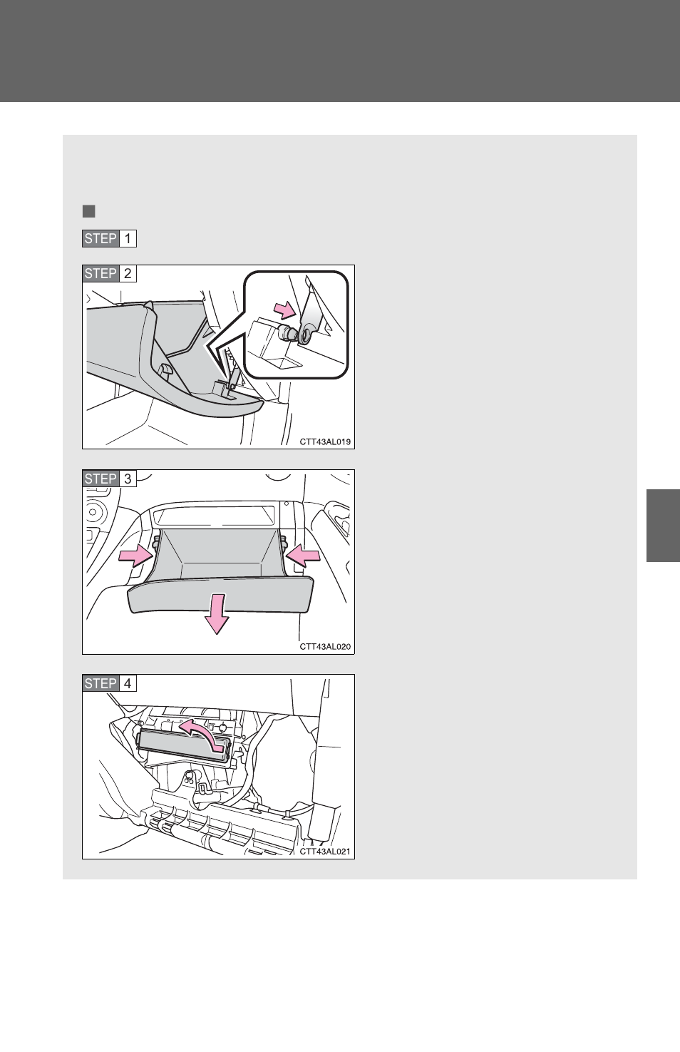 Air conditioning filter | TOYOTA 2012 Matrix User Manual | Page 362 / 481