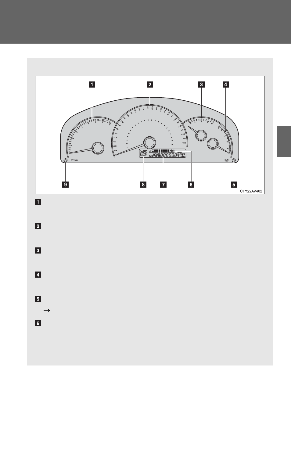 2. instrument cluster, Gauges and meters | TOYOTA 2012 Camry User Manual | Page 154 / 499