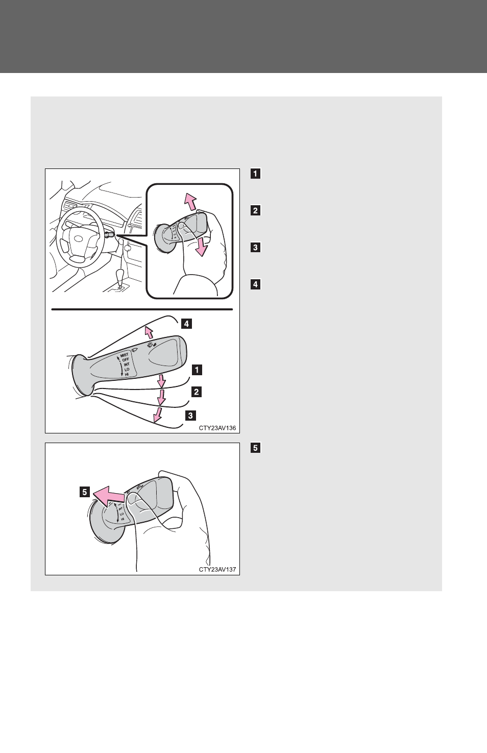 Windshield wipers and washer | TOYOTA 2012 Camry User Manual | Page 179 / 499