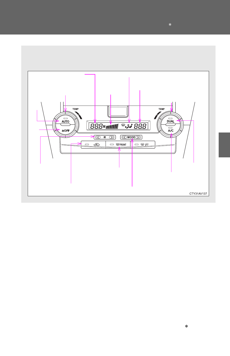 Automatic air conditioning system | TOYOTA 2012 Camry User Manual | Page 217 / 499