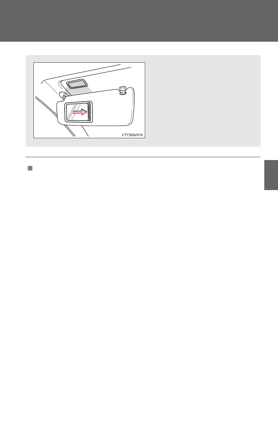 Vanity mirrors | TOYOTA 2012 Camry User Manual | Page 283 / 499