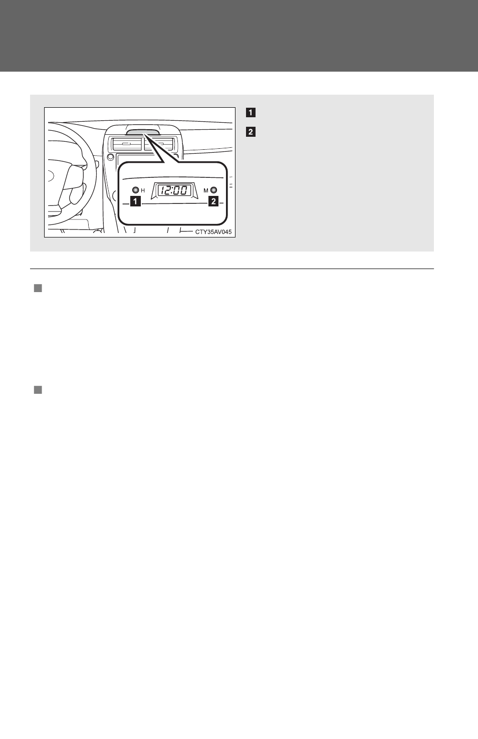 Clock | TOYOTA 2012 Camry User Manual | Page 284 / 499