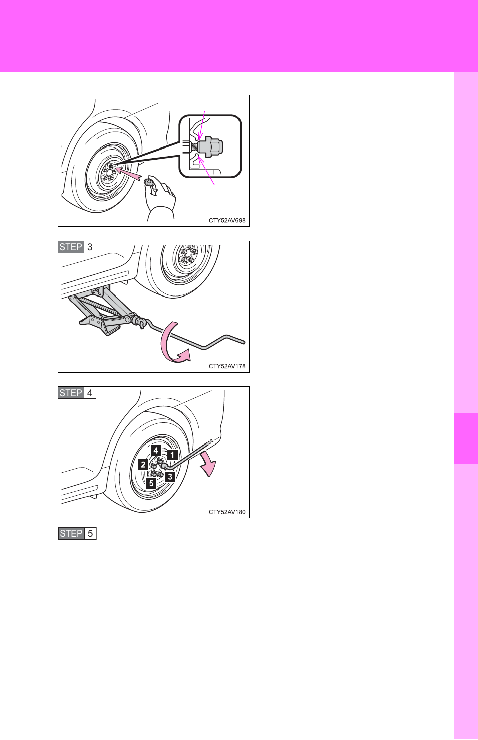 Stow the flat tire, tire jack and all tools | TOYOTA 2012 Camry User Manual | Page 423 / 499