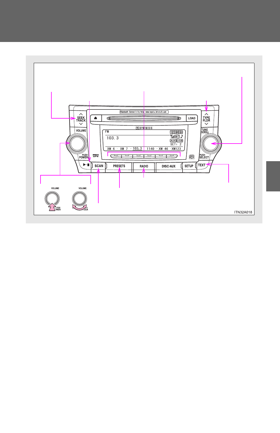 Using the radio | TOYOTA 2012 Avalon User Manual | Page 223 / 548