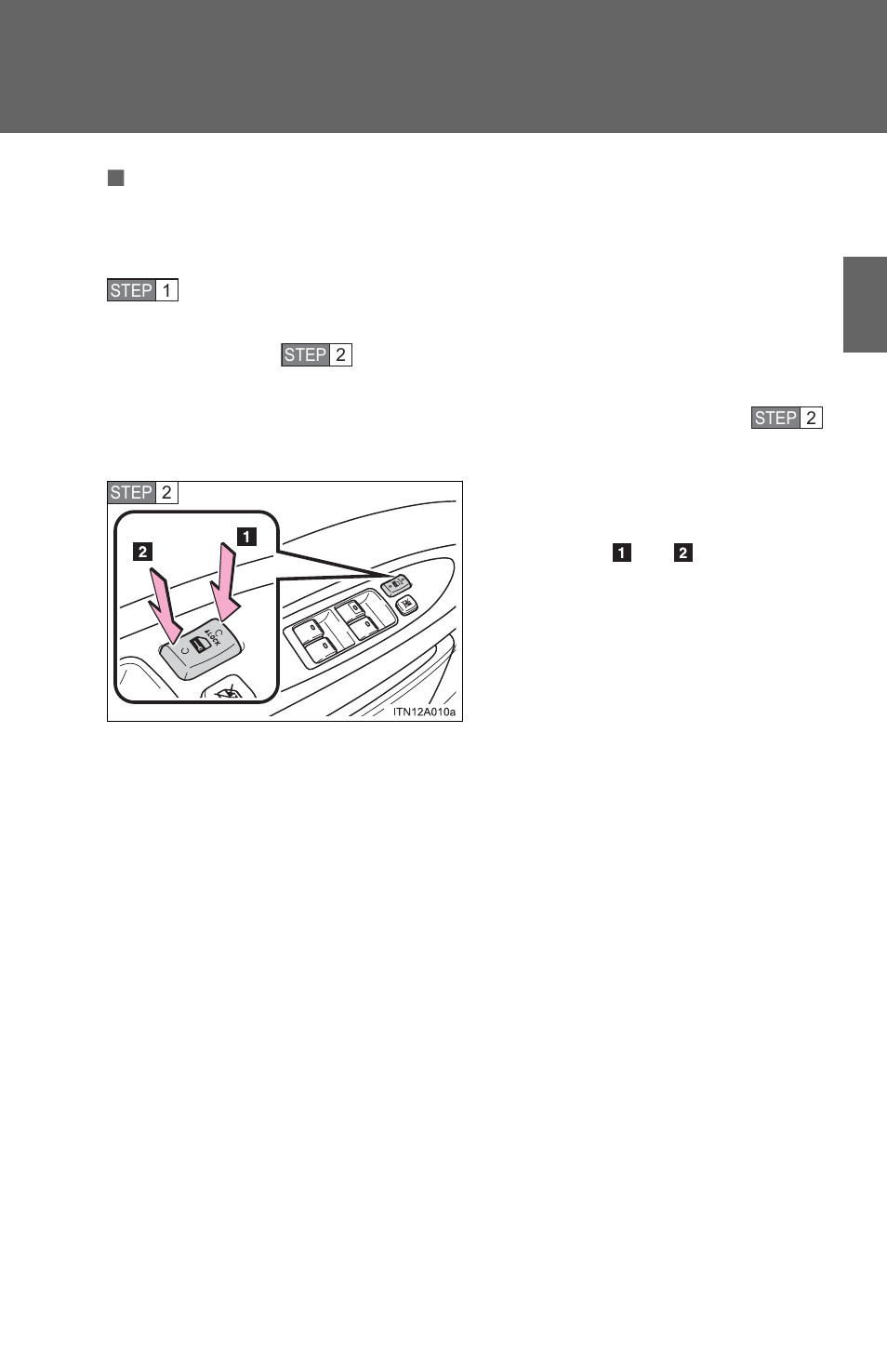 TOYOTA 2012 Avalon User Manual | Page 34 / 548