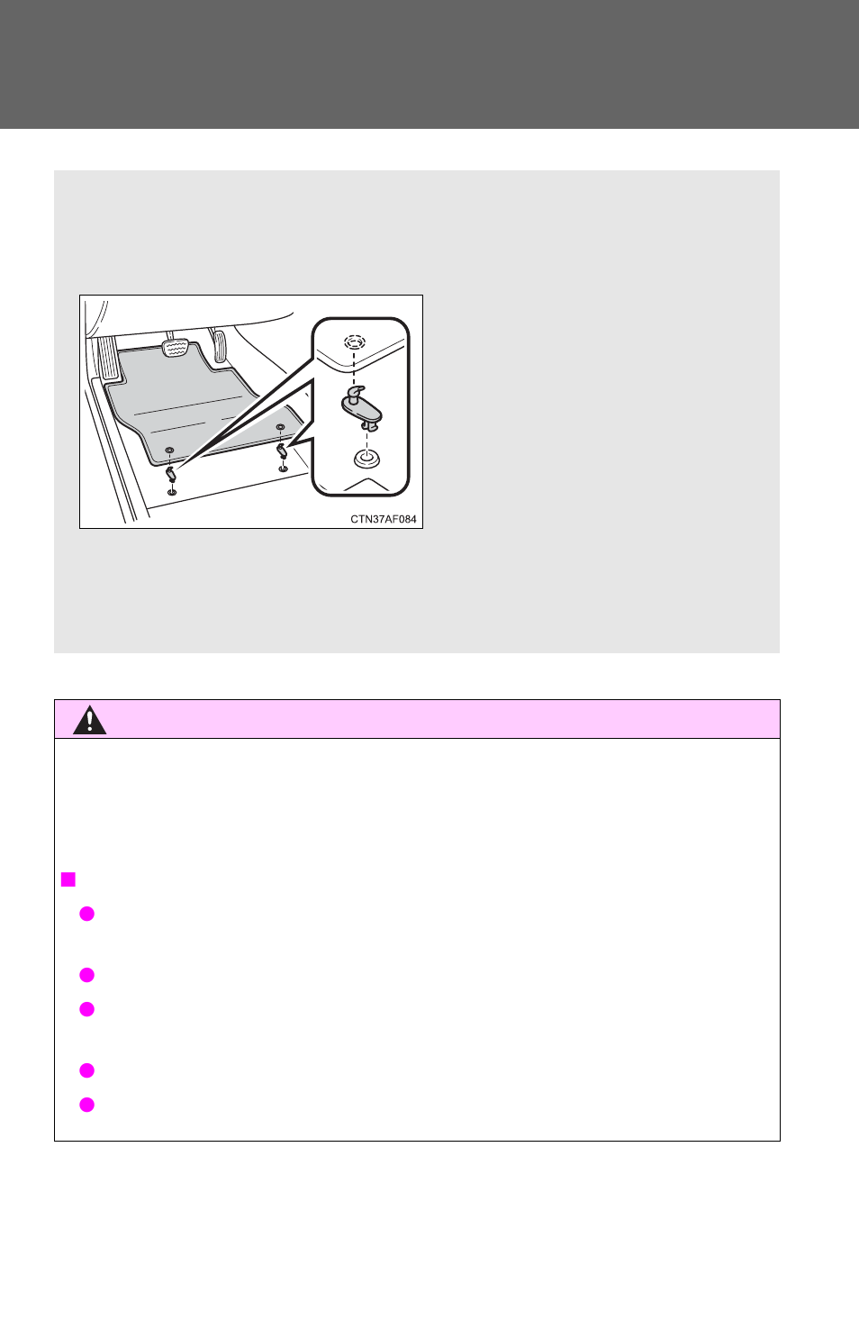 Floor mats | TOYOTA 2012 Avalon User Manual | Page 348 / 548