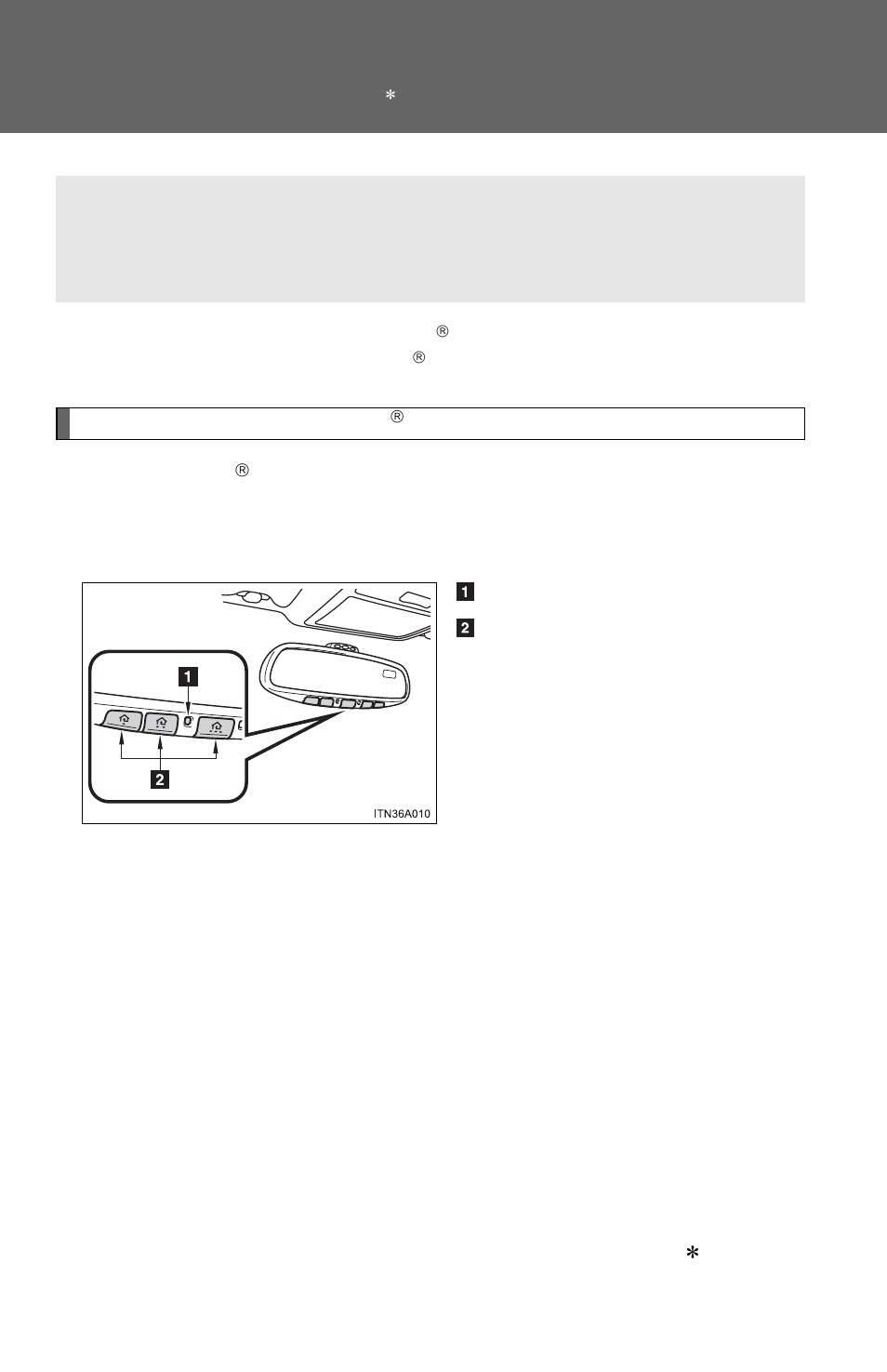 Garage door opener | TOYOTA 2012 Avalon User Manual | Page 352 / 548