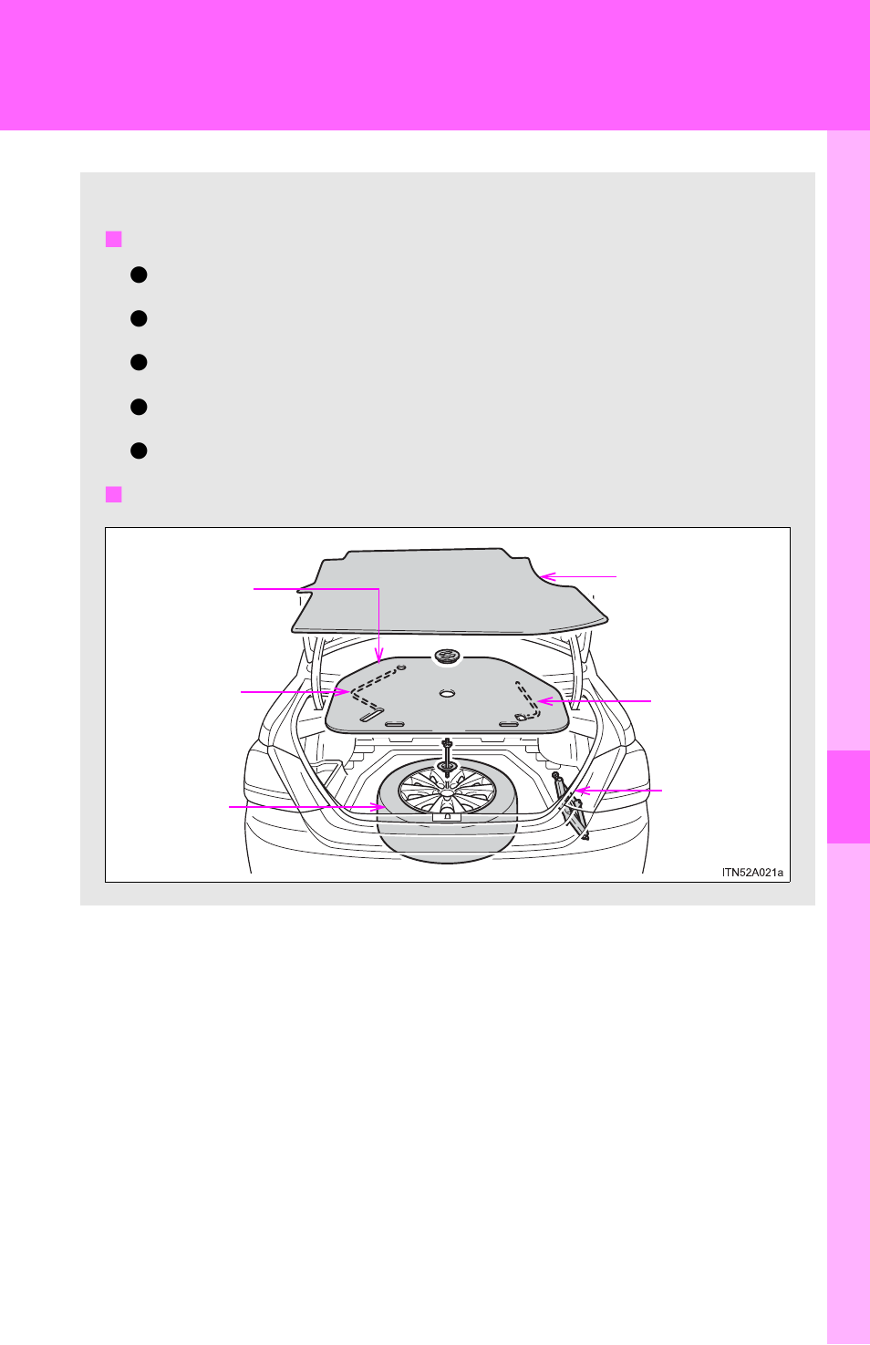 If you have a flat tire | TOYOTA 2012 Avalon User Manual | Page 469 / 548