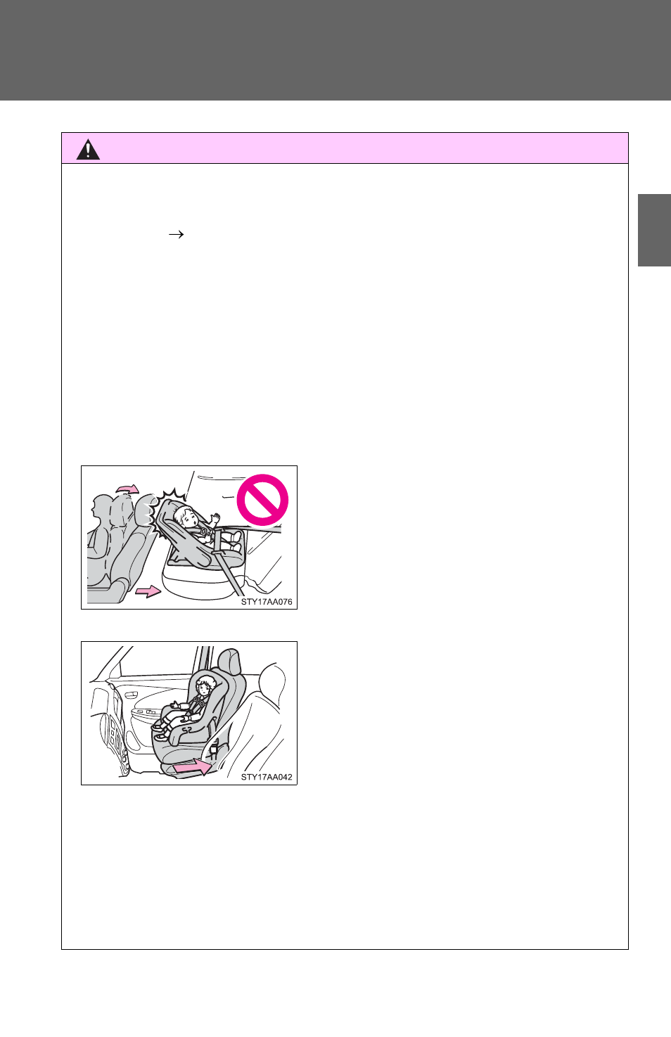 N when installing a booster seat, N when installing a child restraint system | TOYOTA 2011 Yaris Sedan User Manual | Page 113 / 406