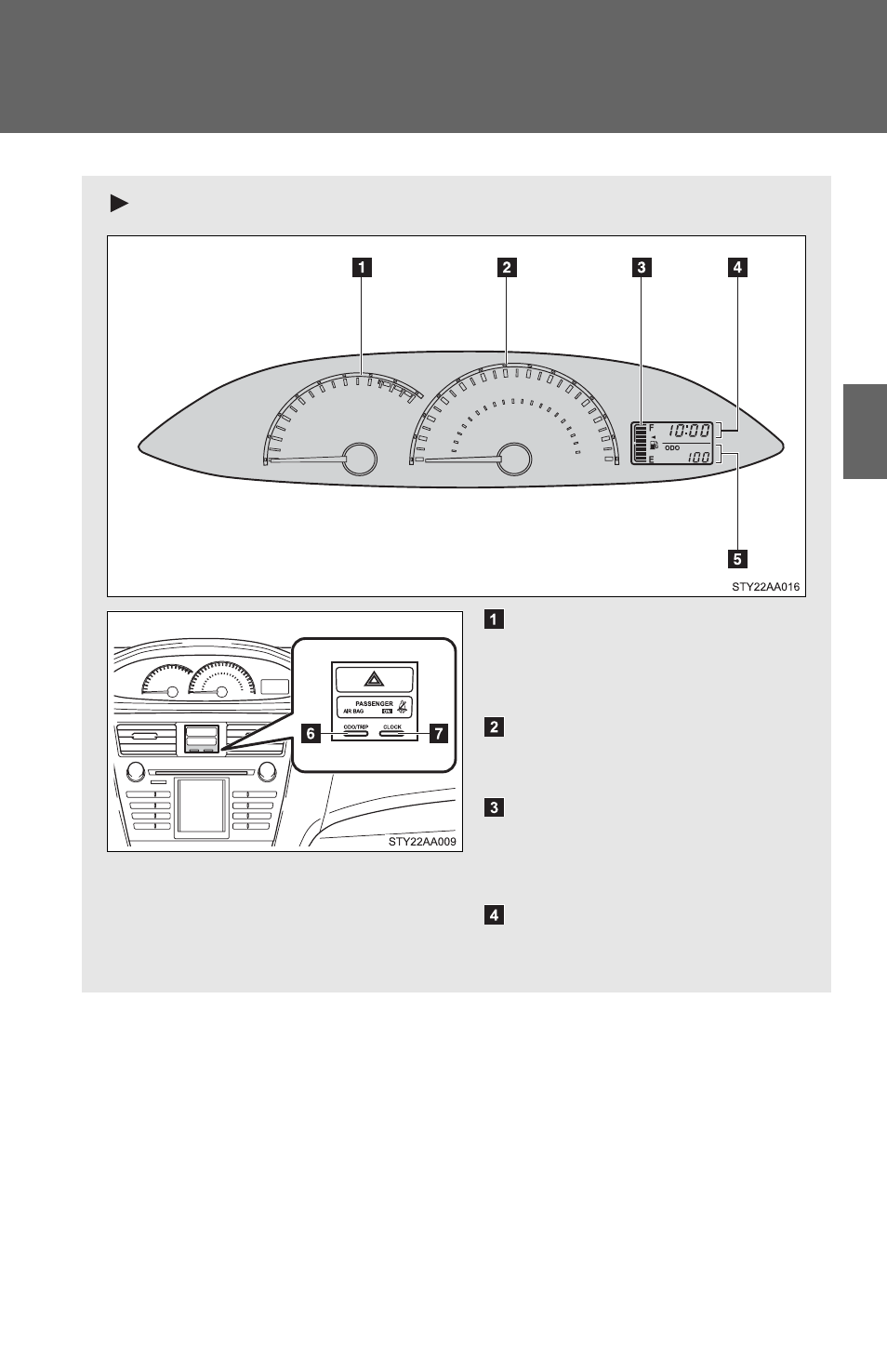 Vehicles without optitron type meters | TOYOTA 2011 Yaris Sedan User Manual | Page 138 / 406