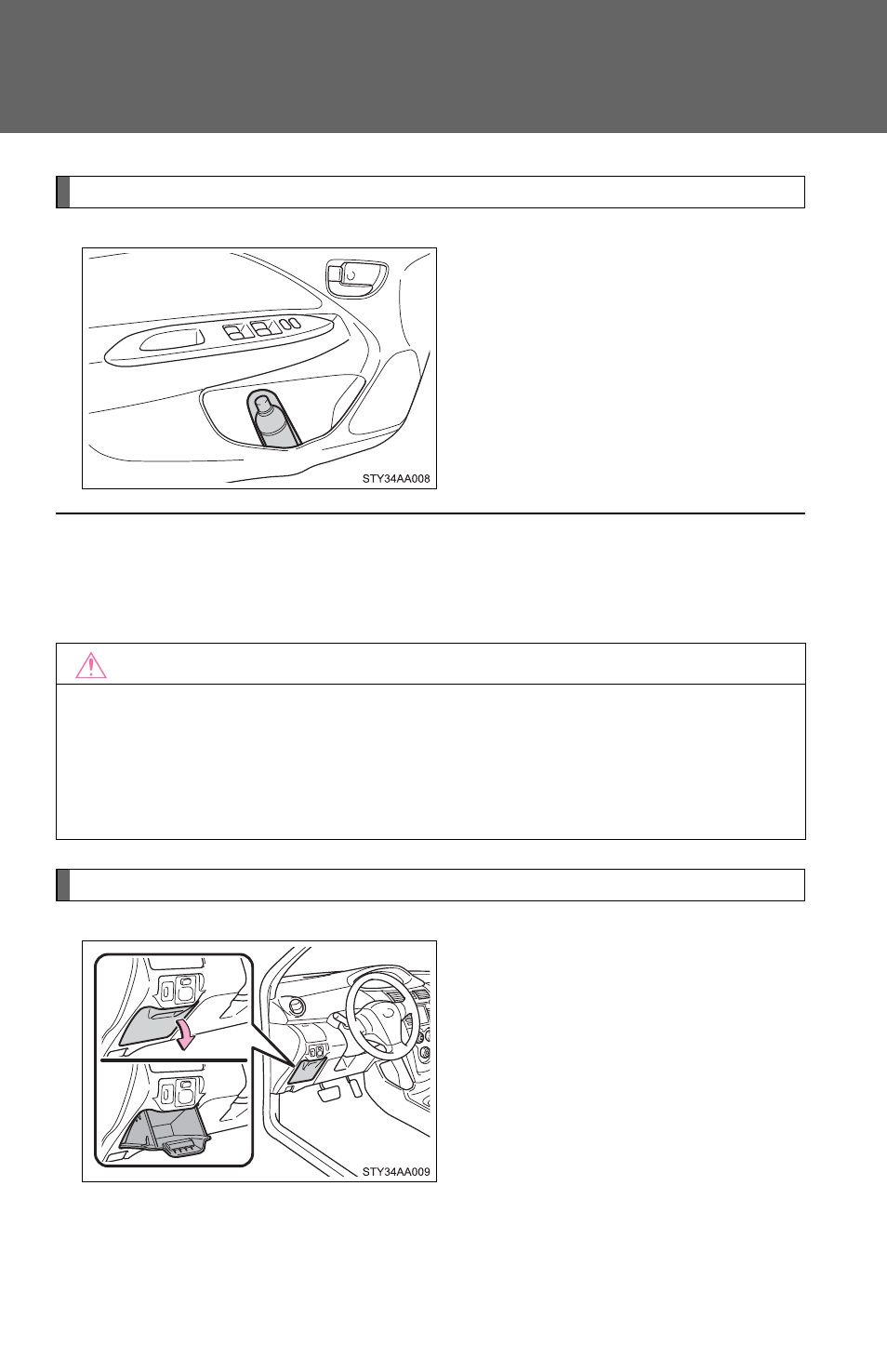 N bottle holders | TOYOTA 2011 Yaris Sedan User Manual | Page 220 / 406