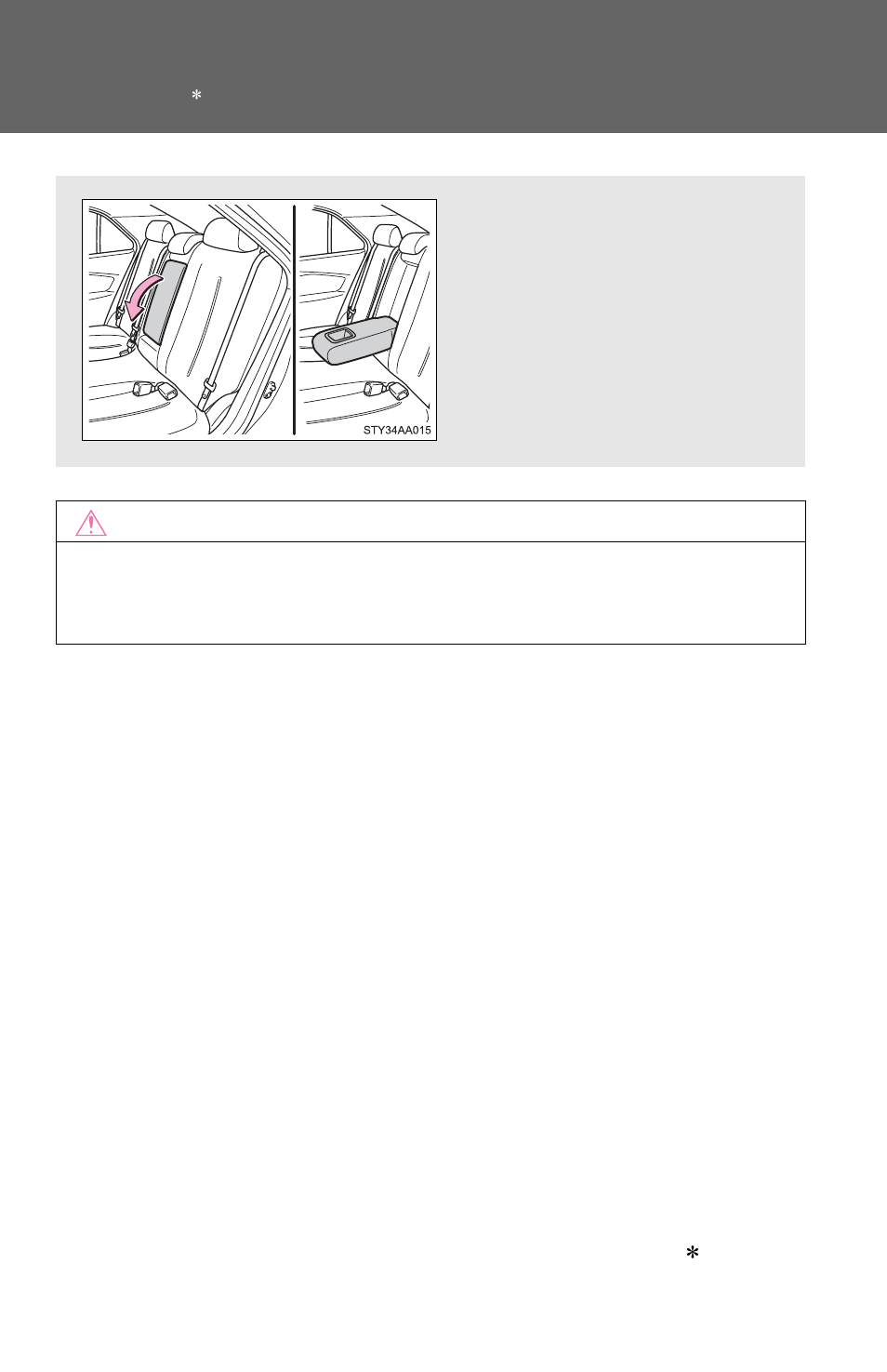 N to prevent damage to the armrest, Do not place too much strain on the armrest, Armrest | TOYOTA 2011 Yaris Sedan User Manual | Page 228 / 406