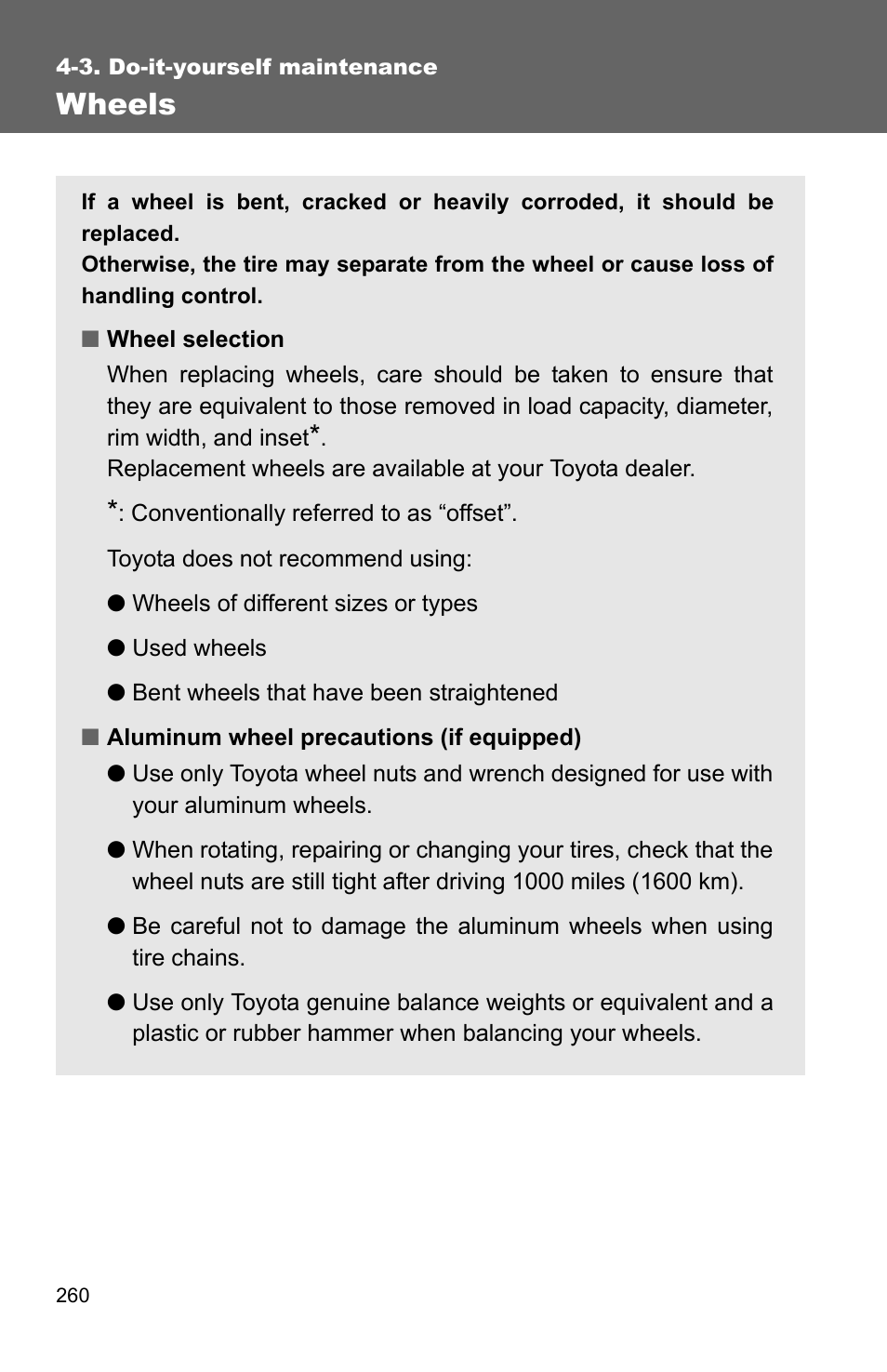 Wheels | TOYOTA 2011 Yaris Sedan User Manual | Page 271 / 406