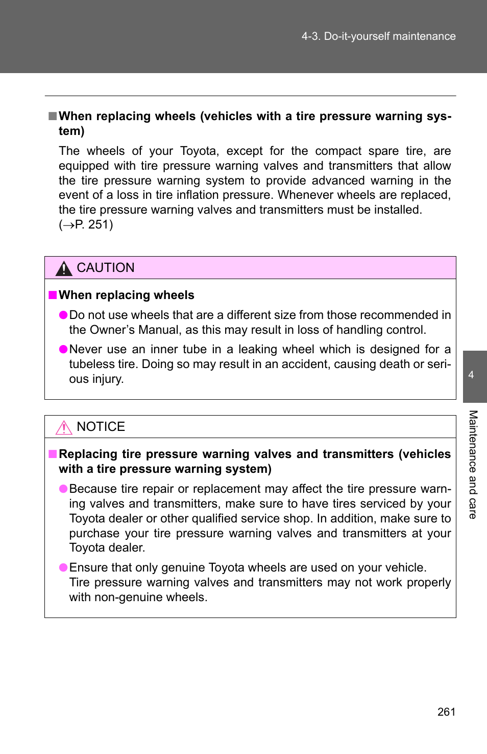 TOYOTA 2011 Yaris Sedan User Manual | Page 272 / 406