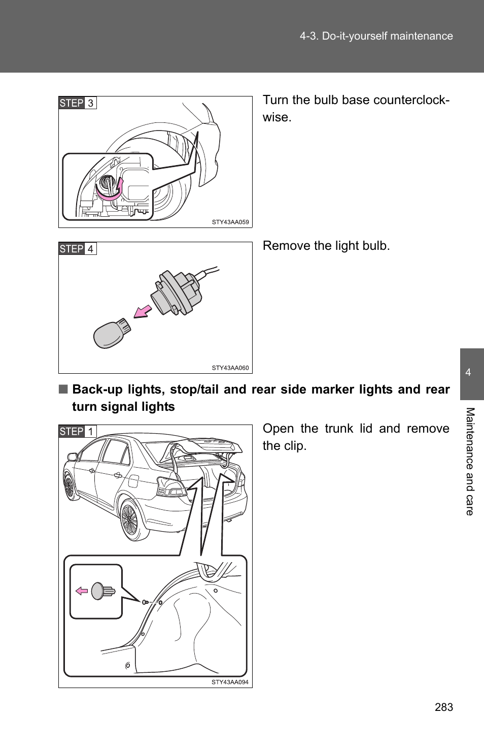 TOYOTA 2011 Yaris Sedan User Manual | Page 294 / 406