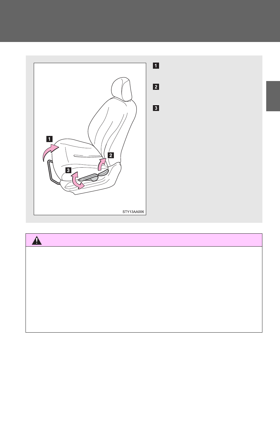 Sec_1-3, N seat adjustment, Front seats | TOYOTA 2011 Yaris Sedan User Manual | Page 51 / 406