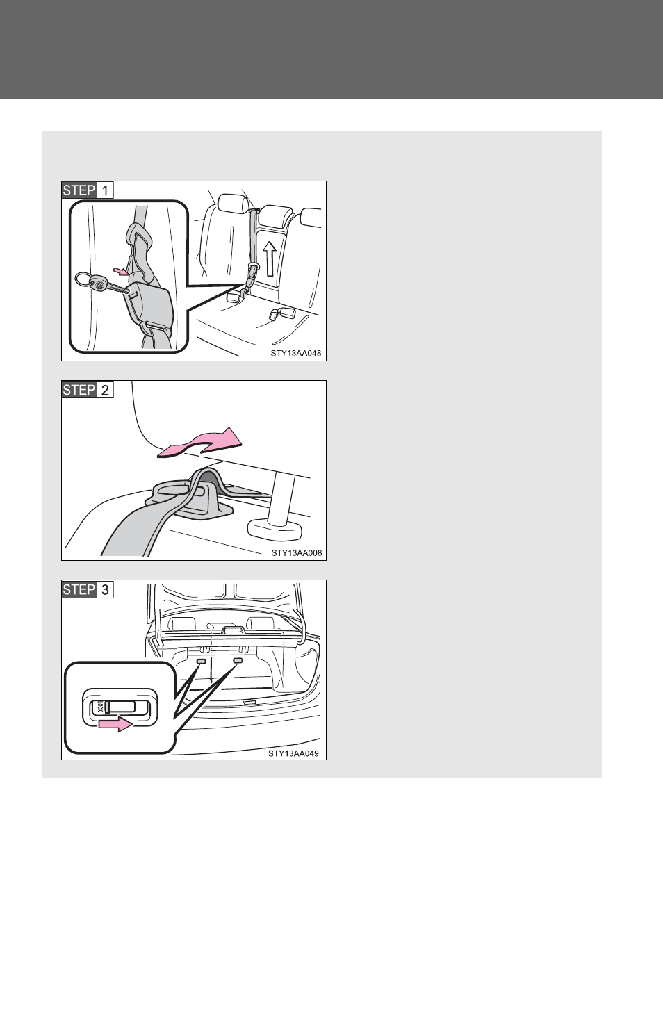 The seatbacks of the rear seats can be folded down, Rear seats (split rear seats only) | TOYOTA 2011 Yaris Sedan User Manual | Page 52 / 406