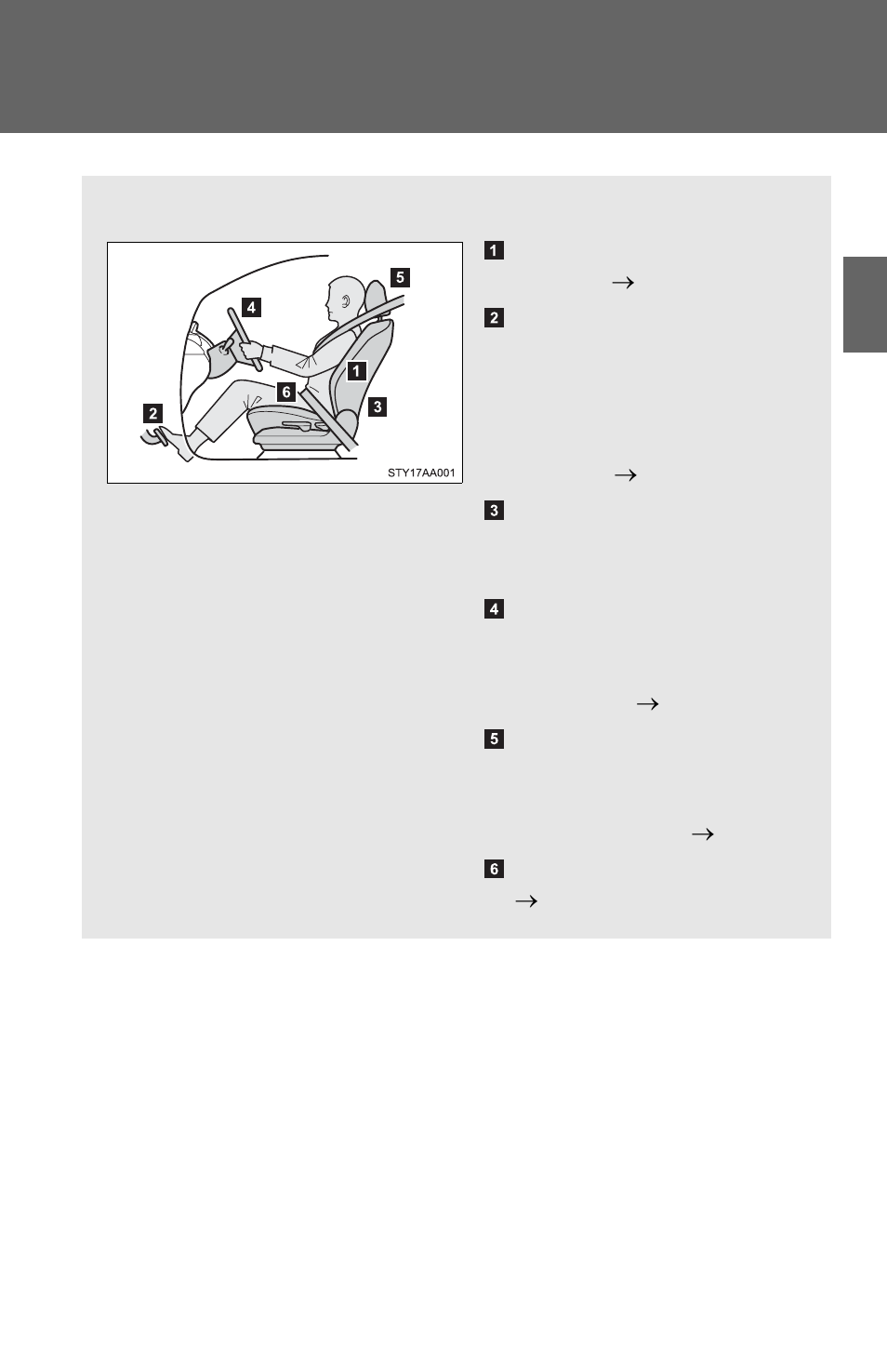 Sec_1-7, 7. safety information, Drive in a good posture as follows | Correct driving posture | TOYOTA 2011 Yaris Sedan User Manual | Page 83 / 406