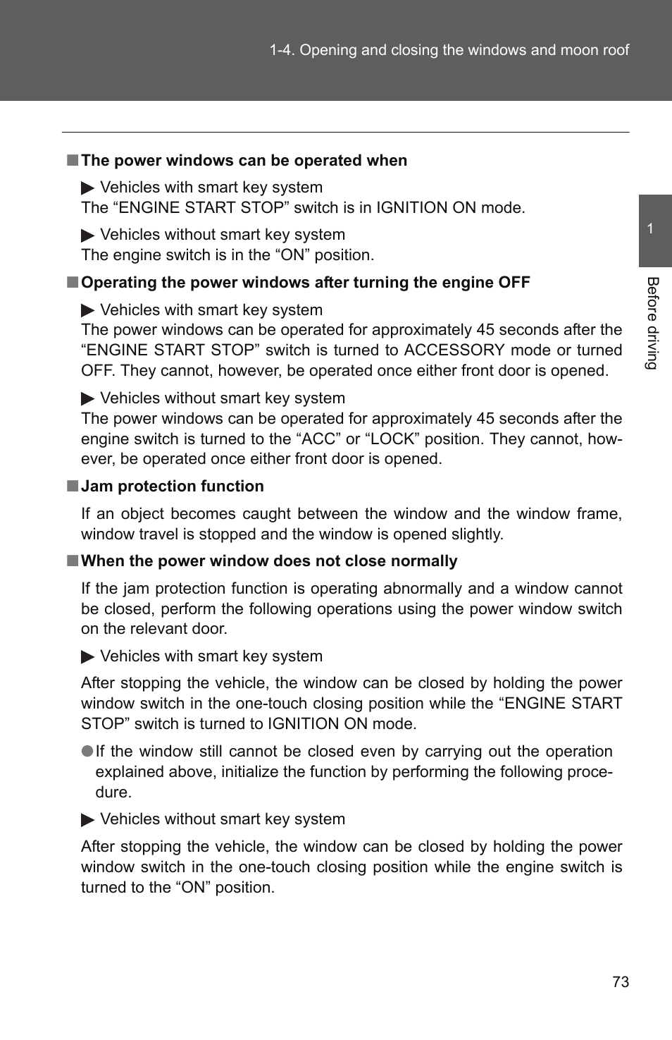 TOYOTA 2011 Camry User Manual | Page 101 / 573