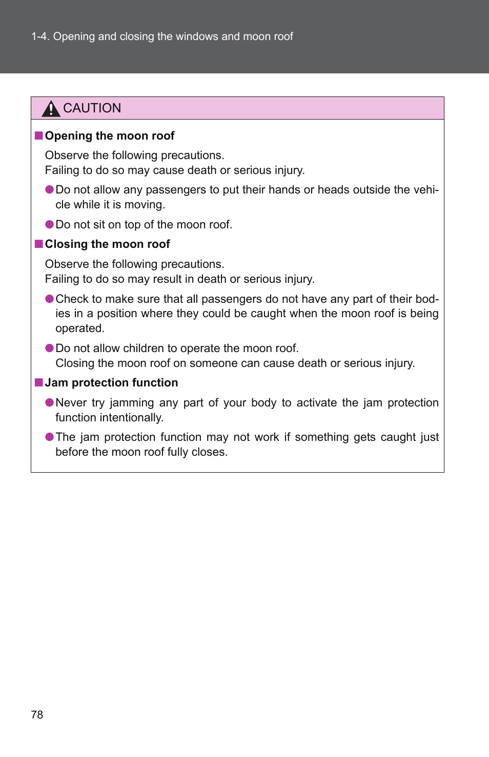 TOYOTA 2011 Camry User Manual | Page 106 / 573