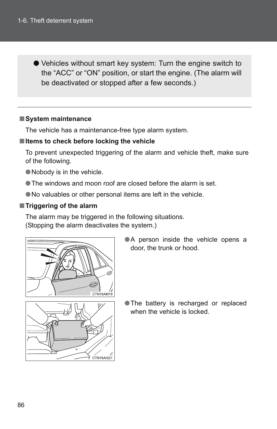 TOYOTA 2011 Camry User Manual | Page 114 / 573