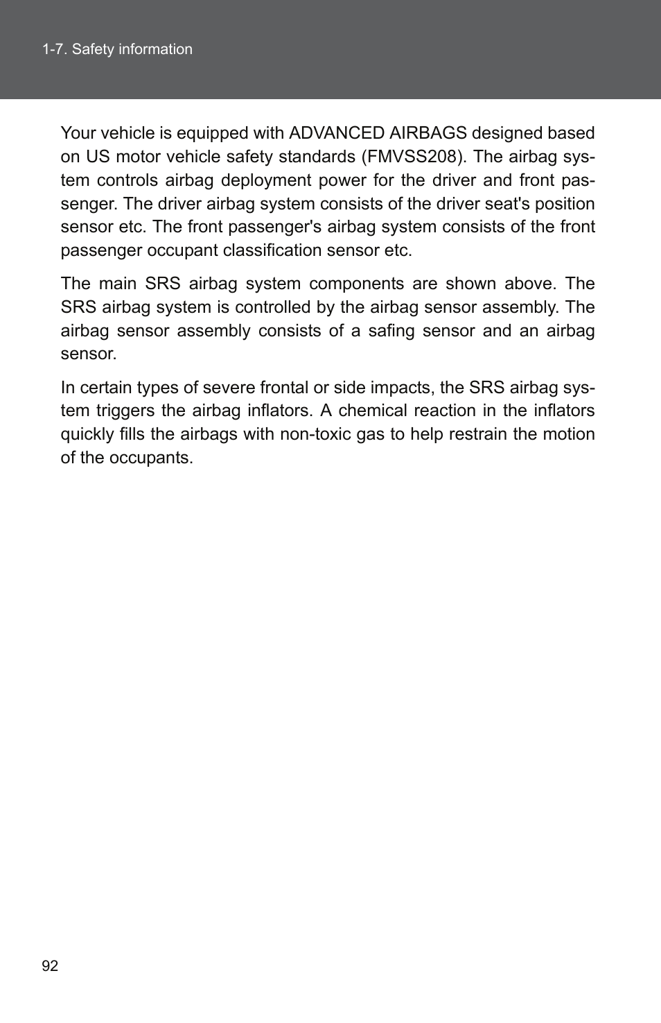 TOYOTA 2011 Camry User Manual | Page 120 / 573