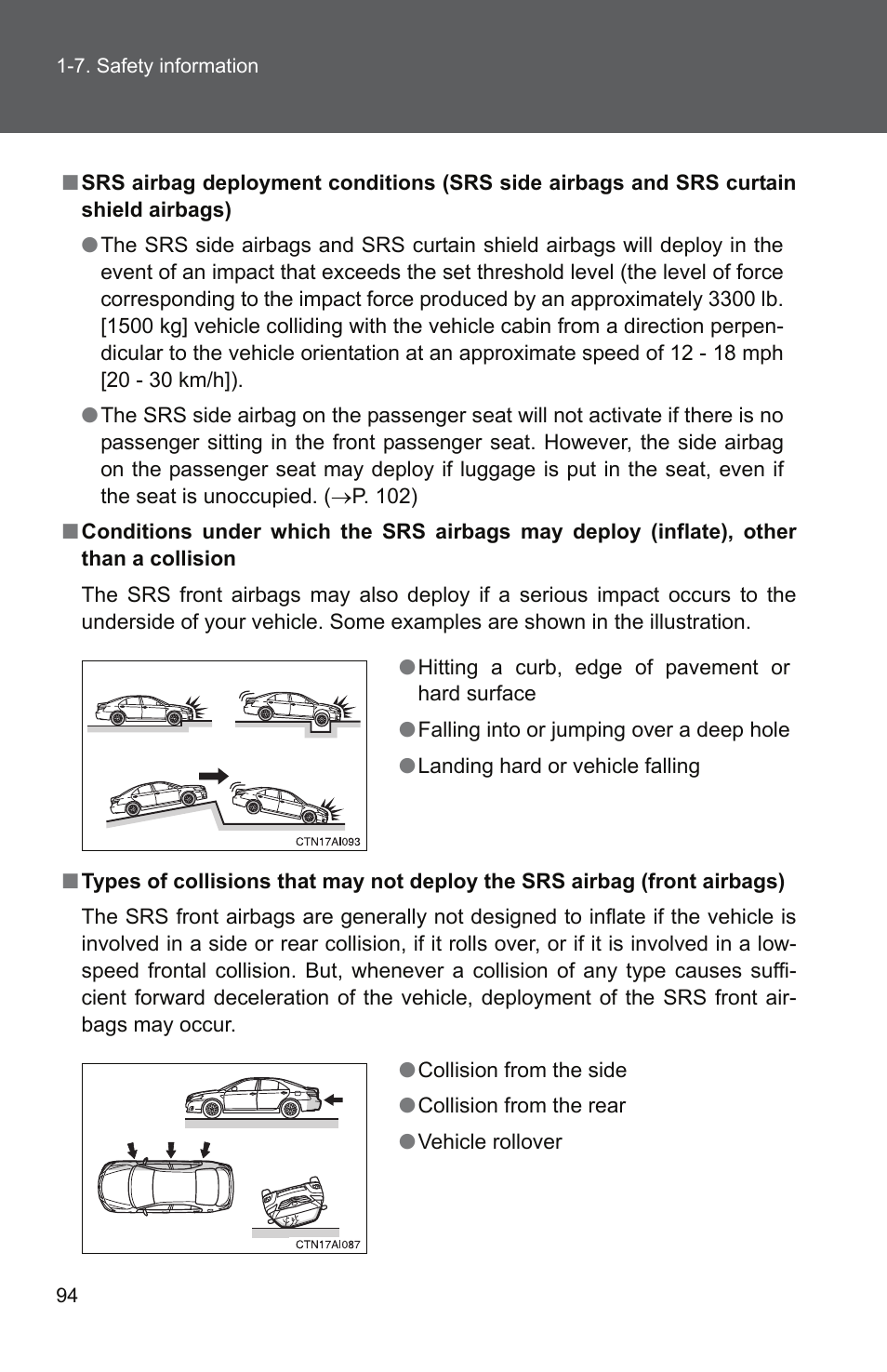 TOYOTA 2011 Camry User Manual | Page 122 / 573