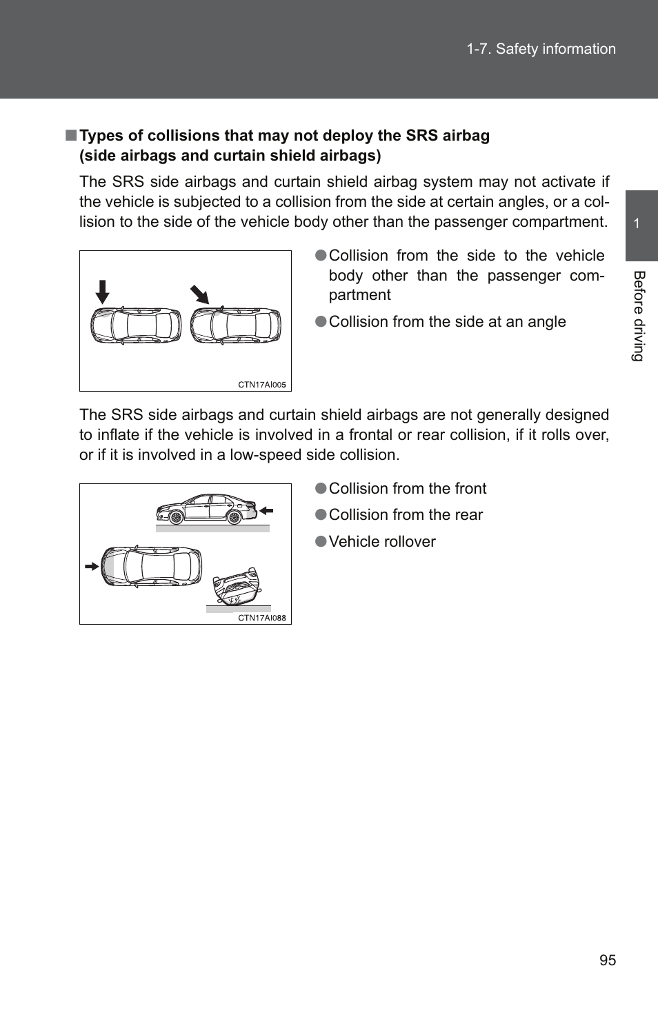 TOYOTA 2011 Camry User Manual | Page 123 / 573