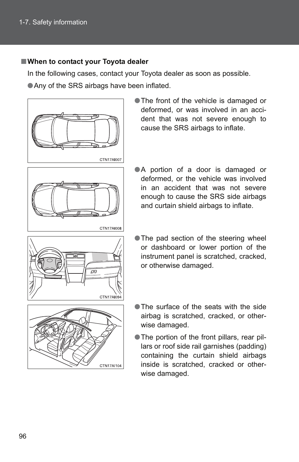 TOYOTA 2011 Camry User Manual | Page 124 / 573