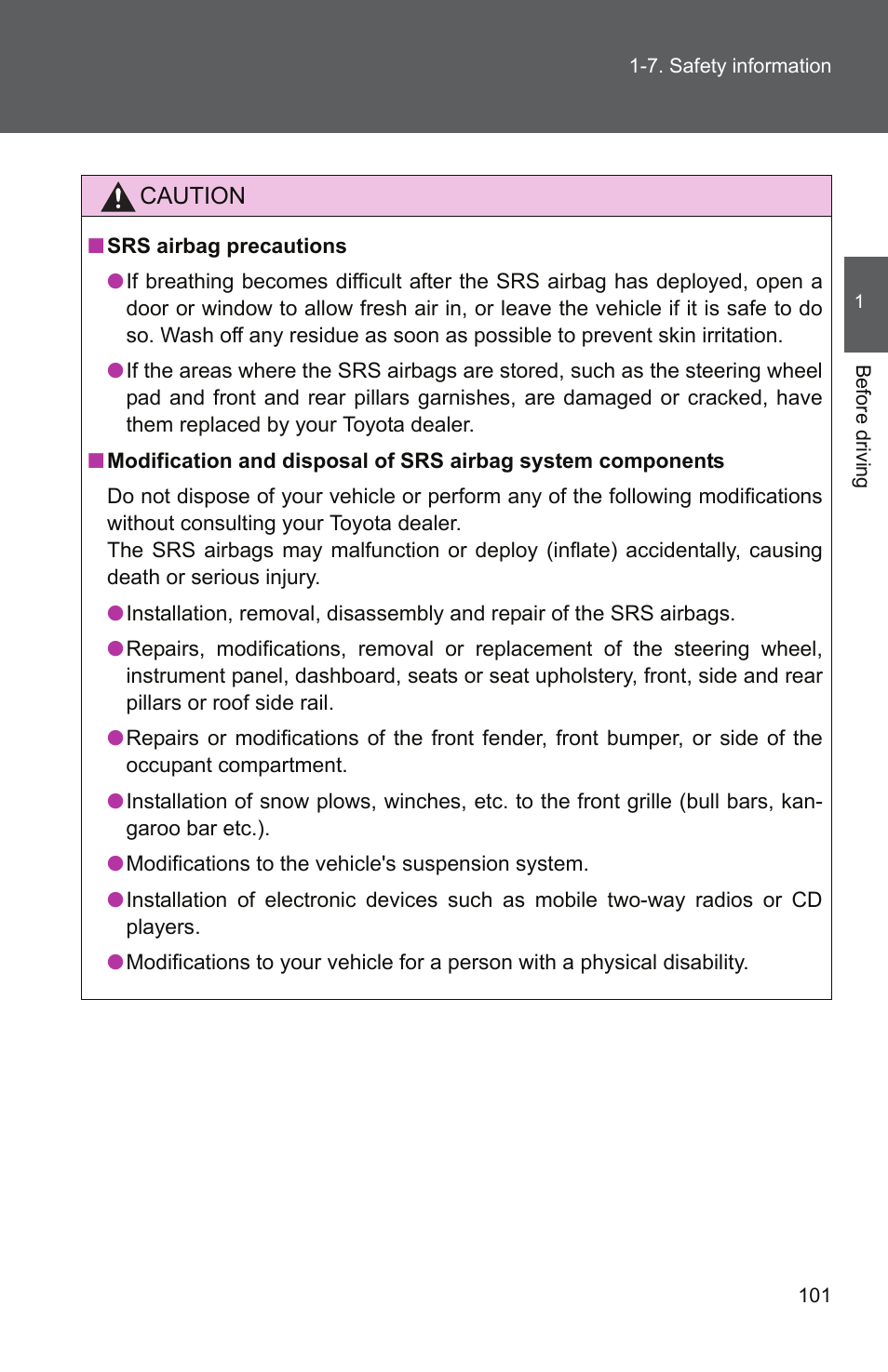 TOYOTA 2011 Camry User Manual | Page 129 / 573