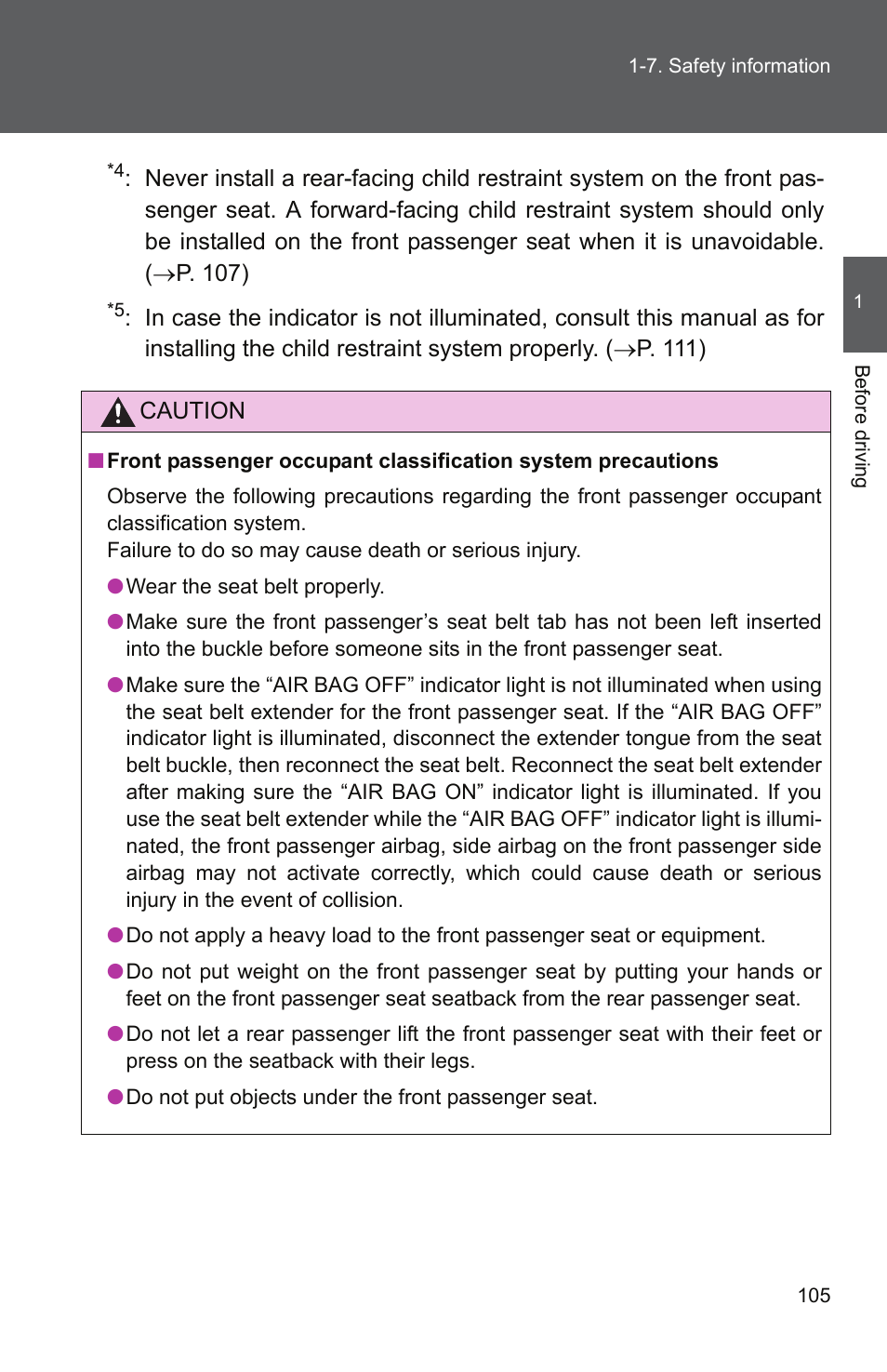 TOYOTA 2011 Camry User Manual | Page 133 / 573