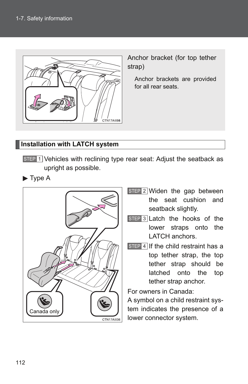 TOYOTA 2011 Camry User Manual | Page 140 / 573