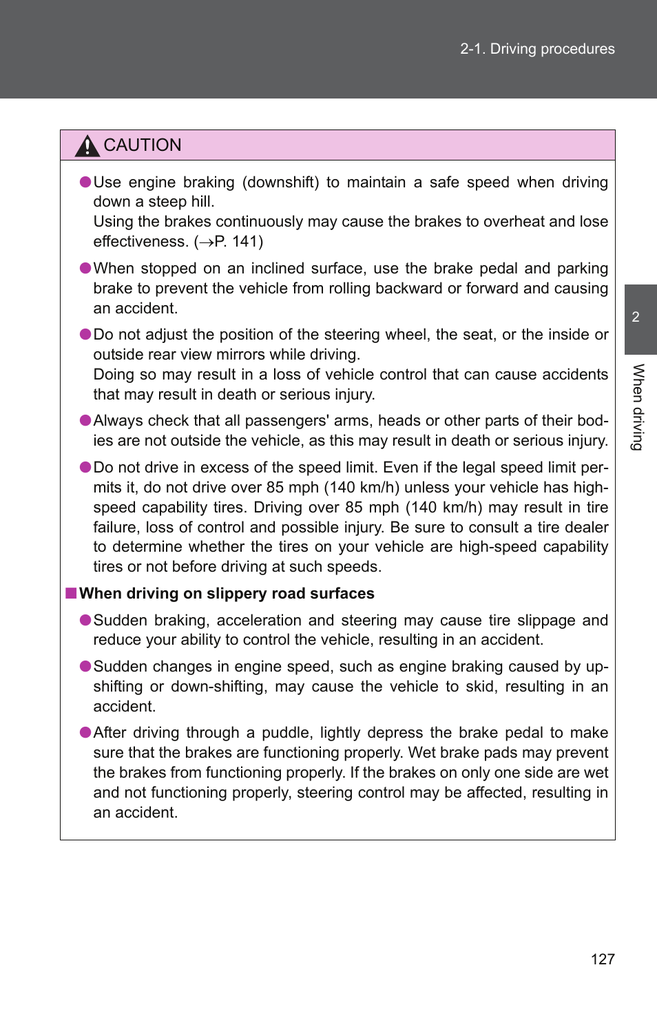 TOYOTA 2011 Camry User Manual | Page 154 / 573