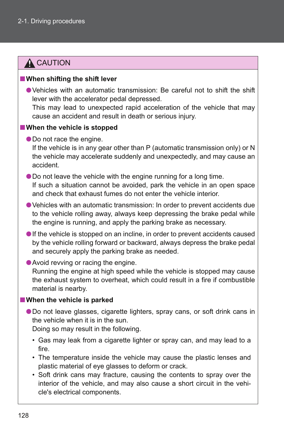 TOYOTA 2011 Camry User Manual | Page 155 / 573