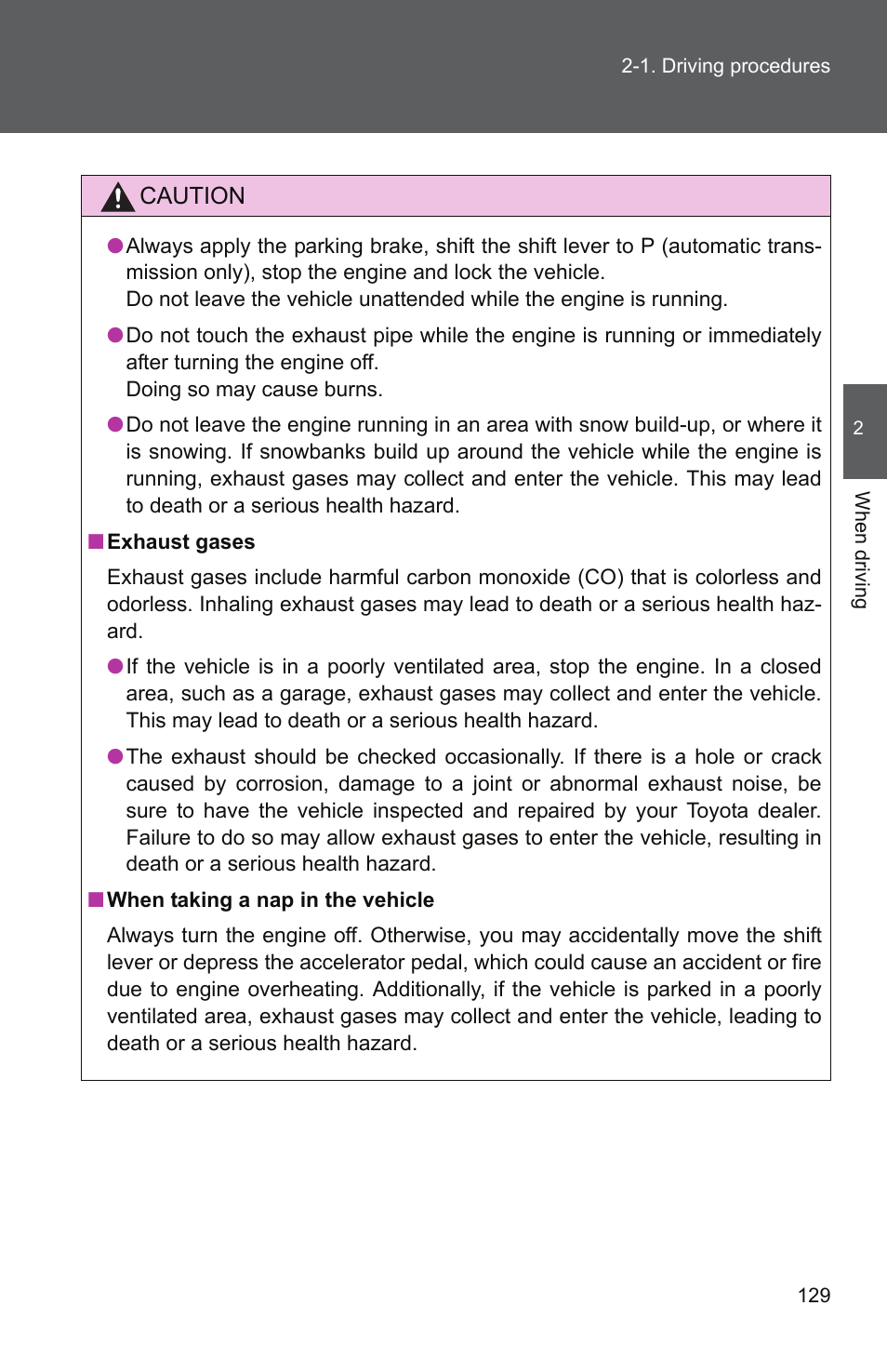 TOYOTA 2011 Camry User Manual | Page 156 / 573