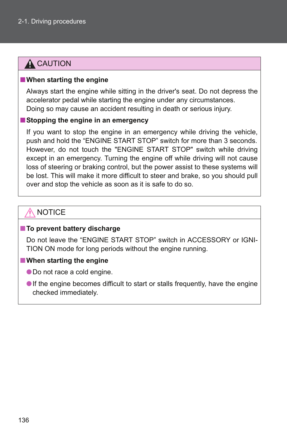 TOYOTA 2011 Camry User Manual | Page 163 / 573