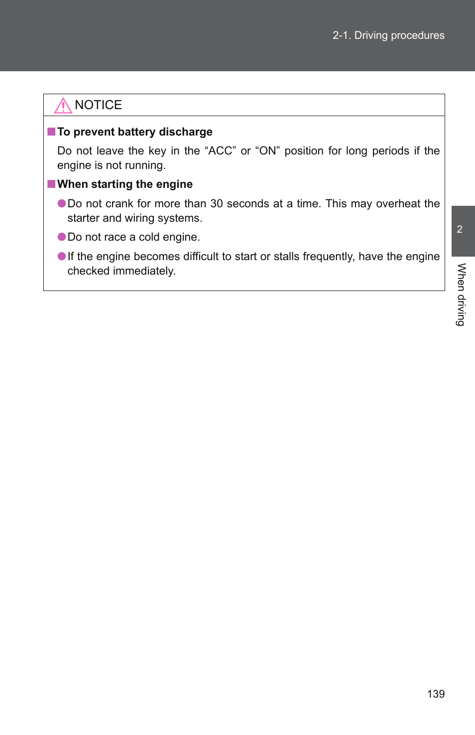 TOYOTA 2011 Camry User Manual | Page 166 / 573
