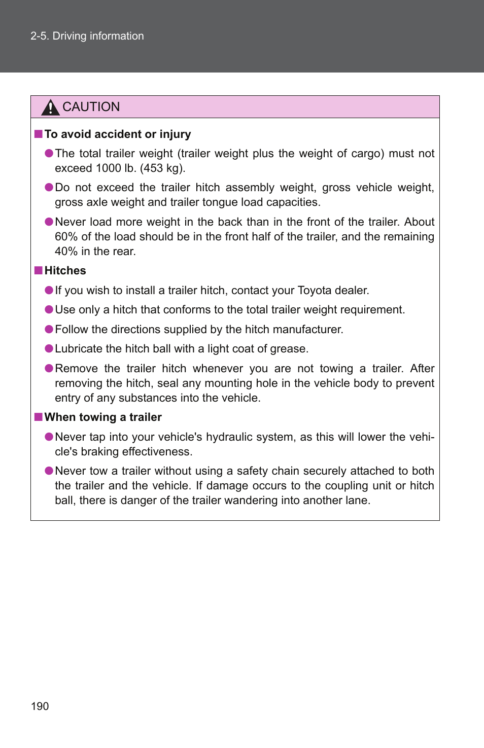 TOYOTA 2011 Camry User Manual | Page 217 / 573