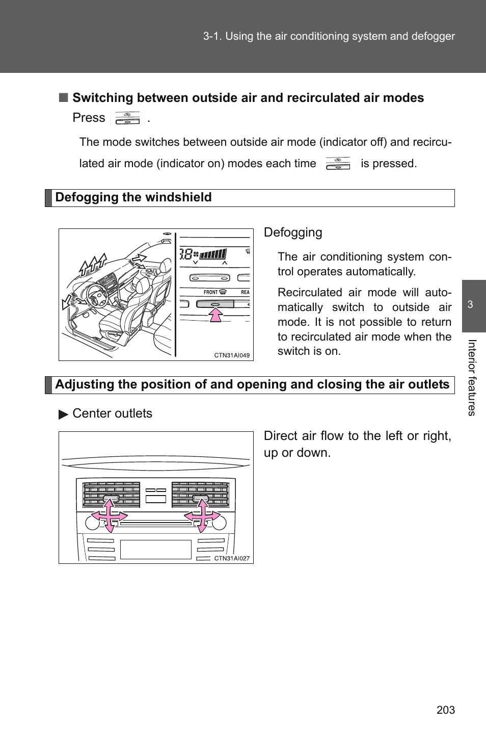 TOYOTA 2011 Camry User Manual | Page 228 / 573