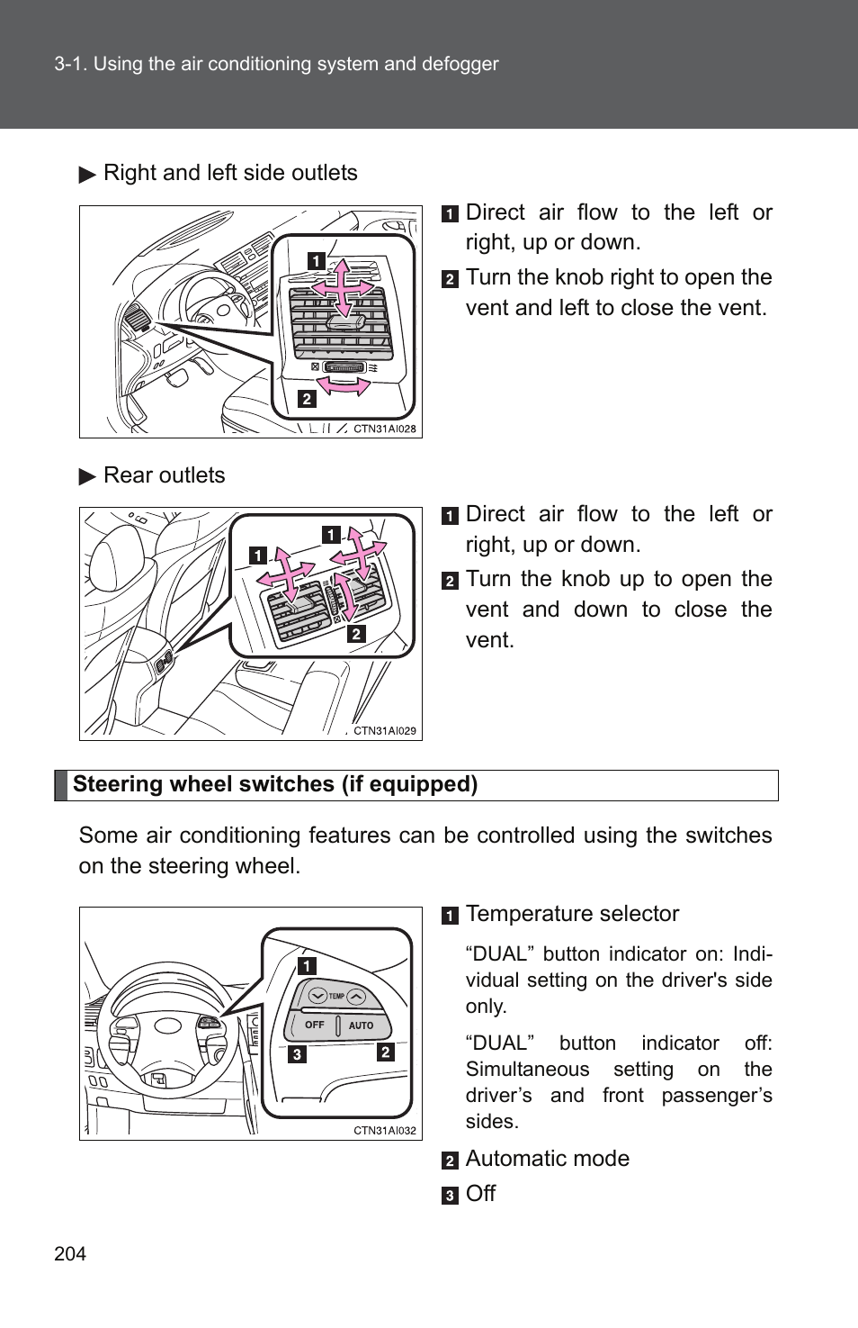 TOYOTA 2011 Camry User Manual | Page 229 / 573