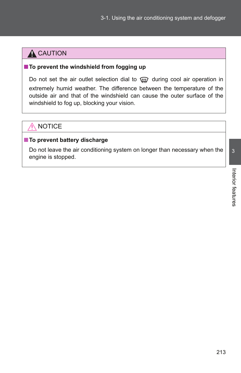 TOYOTA 2011 Camry User Manual | Page 238 / 573