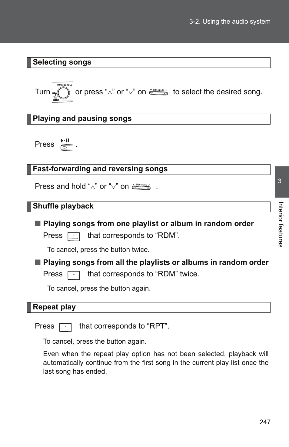 TOYOTA 2011 Camry User Manual | Page 272 / 573