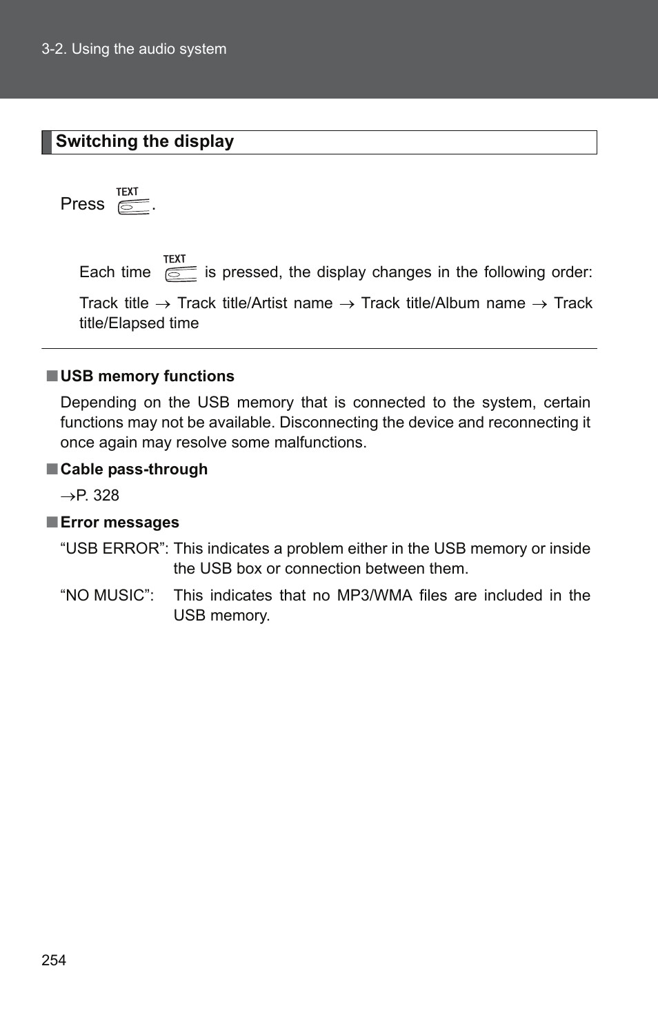 TOYOTA 2011 Camry User Manual | Page 279 / 573