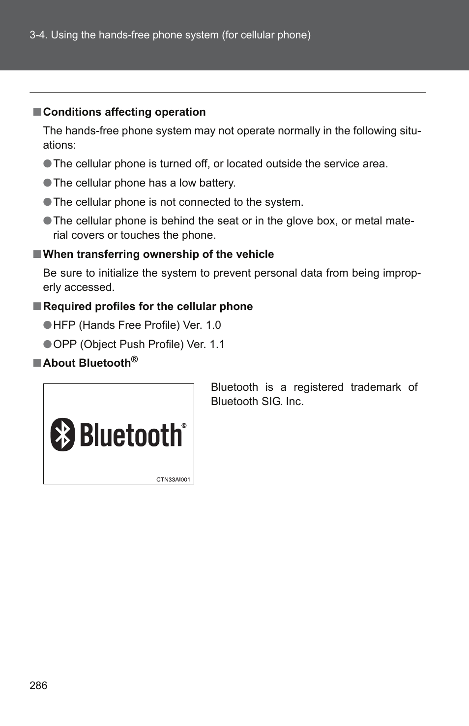 TOYOTA 2011 Camry User Manual | Page 311 / 573