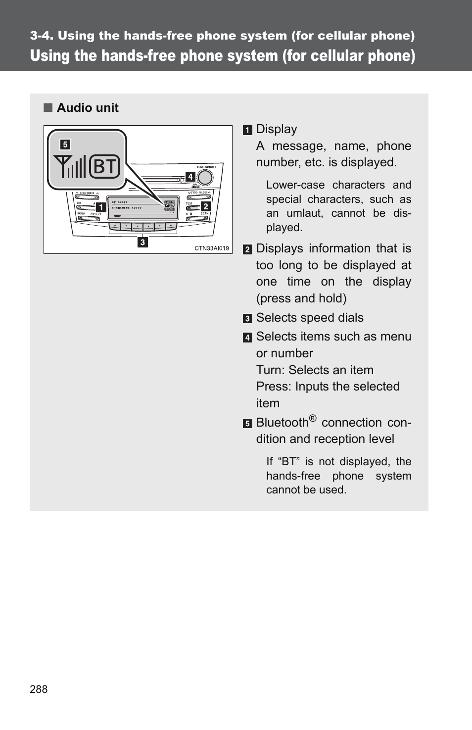 P. 288 | TOYOTA 2011 Camry User Manual | Page 313 / 573