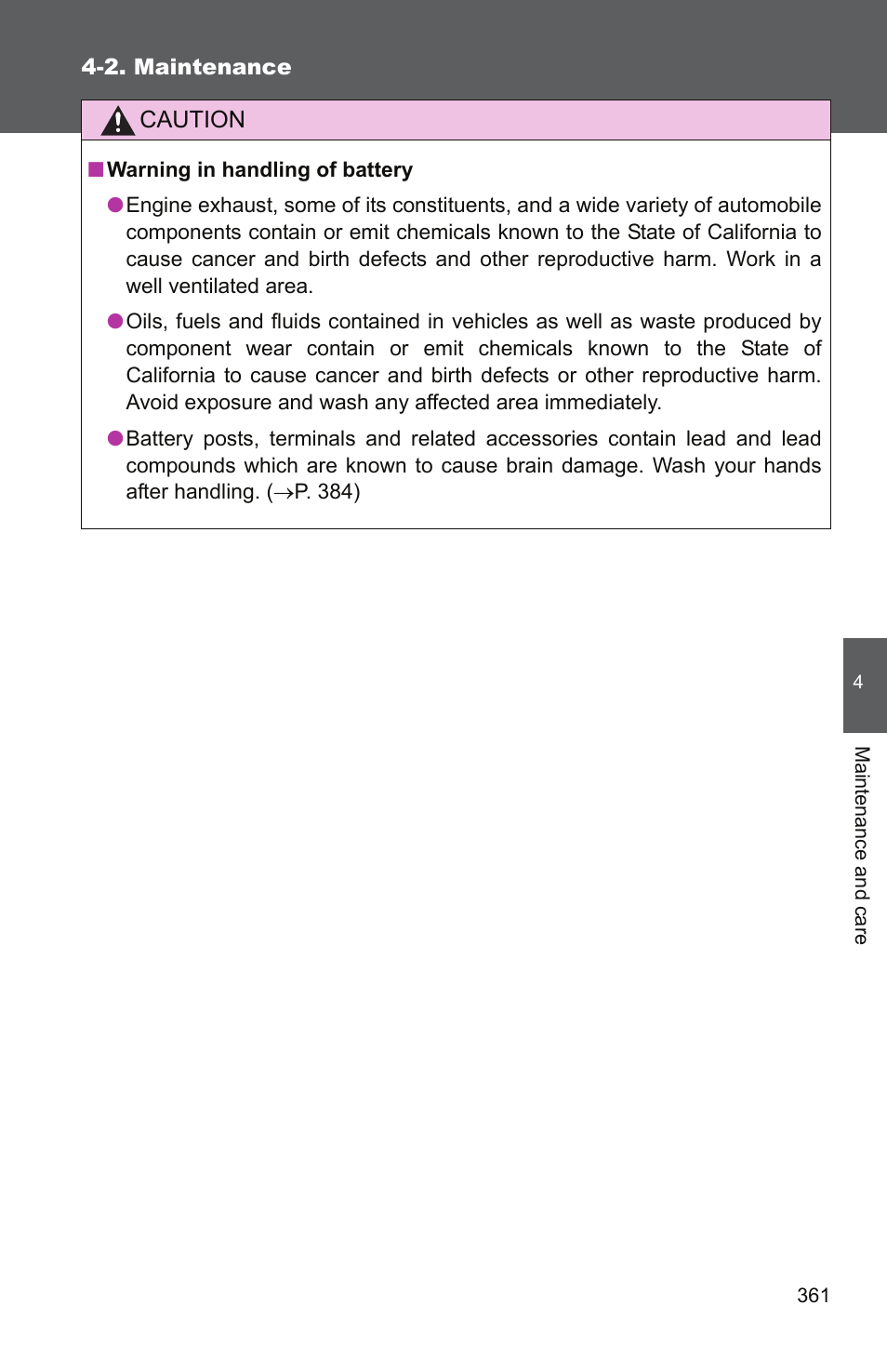 TOYOTA 2011 Camry User Manual | Page 385 / 573