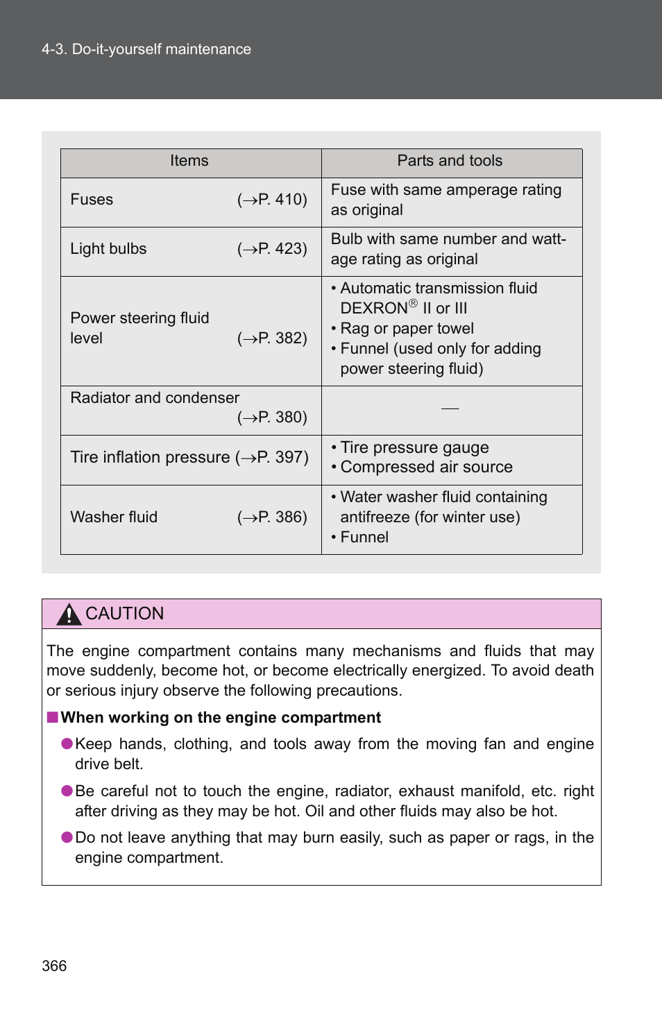 TOYOTA 2011 Camry User Manual | Page 391 / 573