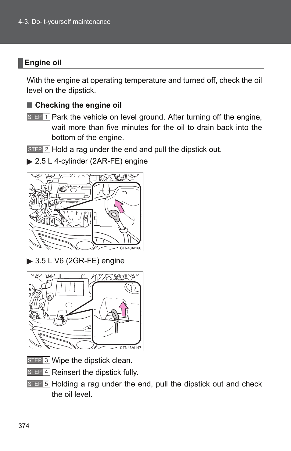 P. 374), P. 374 | TOYOTA 2011 Camry User Manual | Page 399 / 573
