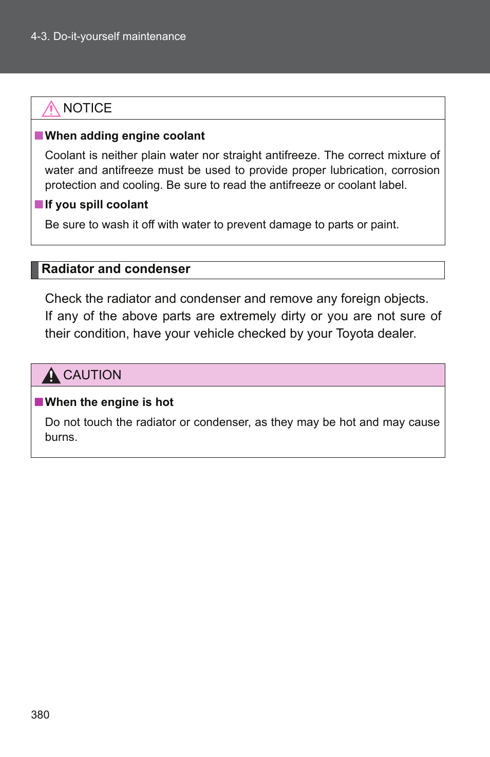 P. 380), P. 380 | TOYOTA 2011 Camry User Manual | Page 405 / 573